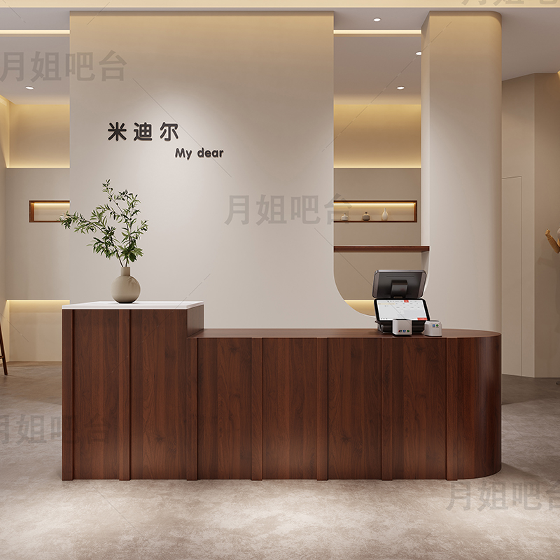 Meja Resepsionis Counter Beaut - Office Furniture Logo ulasan dan harga
