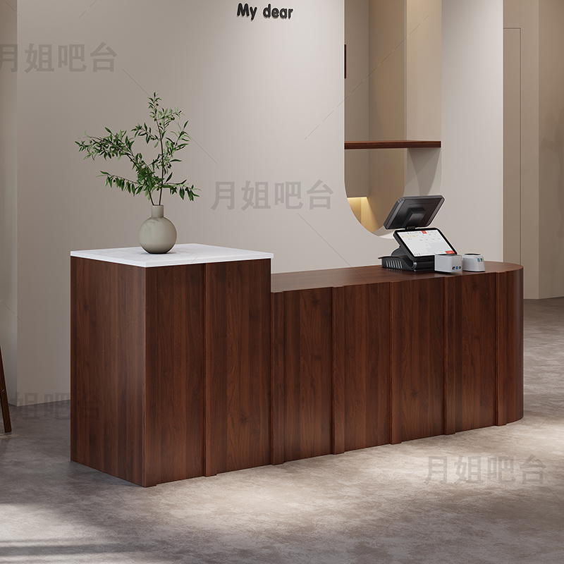 Meja Resepsionis Counter Beaut - Office Furniture Logo ulasan dan harga