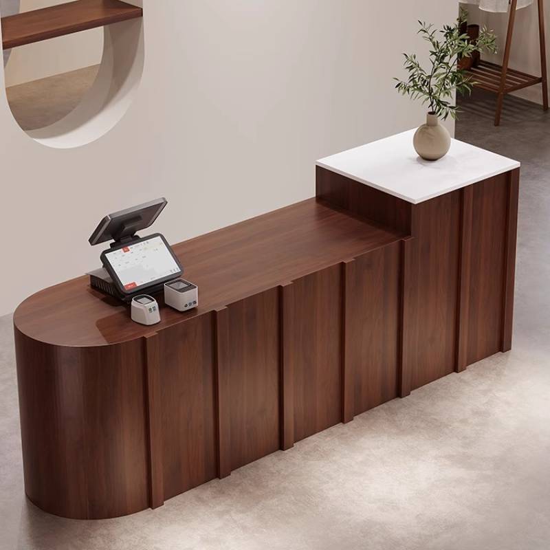 Meja Resepsionis Counter Beaut - Office Furniture Logo ulasan dan harga