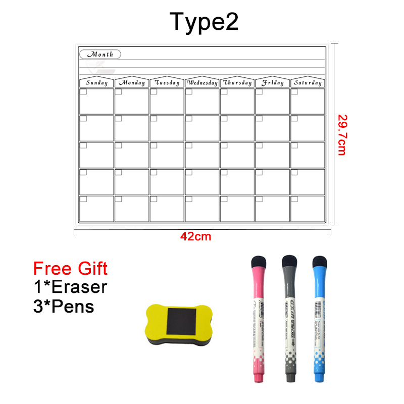 A3 Spidol Kalender Perencana M - Magnetic Whiteboard Calendar ulasan dan harga