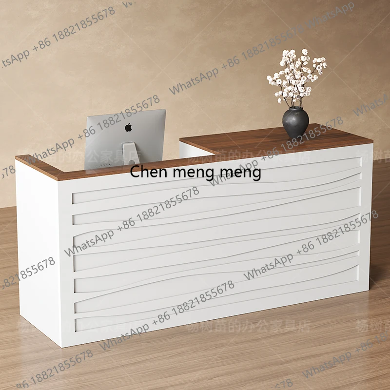 Meja Resepsionis Kantor F182,  - Office Furniture Logo ulasan dan harga
