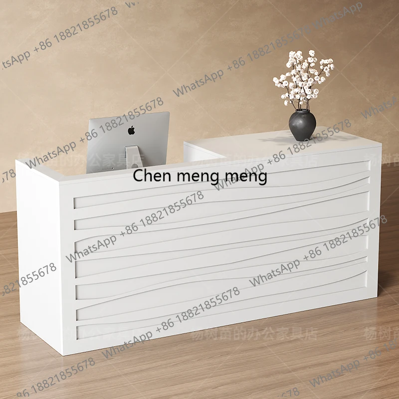 Meja Resepsionis Kantor F182,  - Office Furniture Logo ulasan dan harga