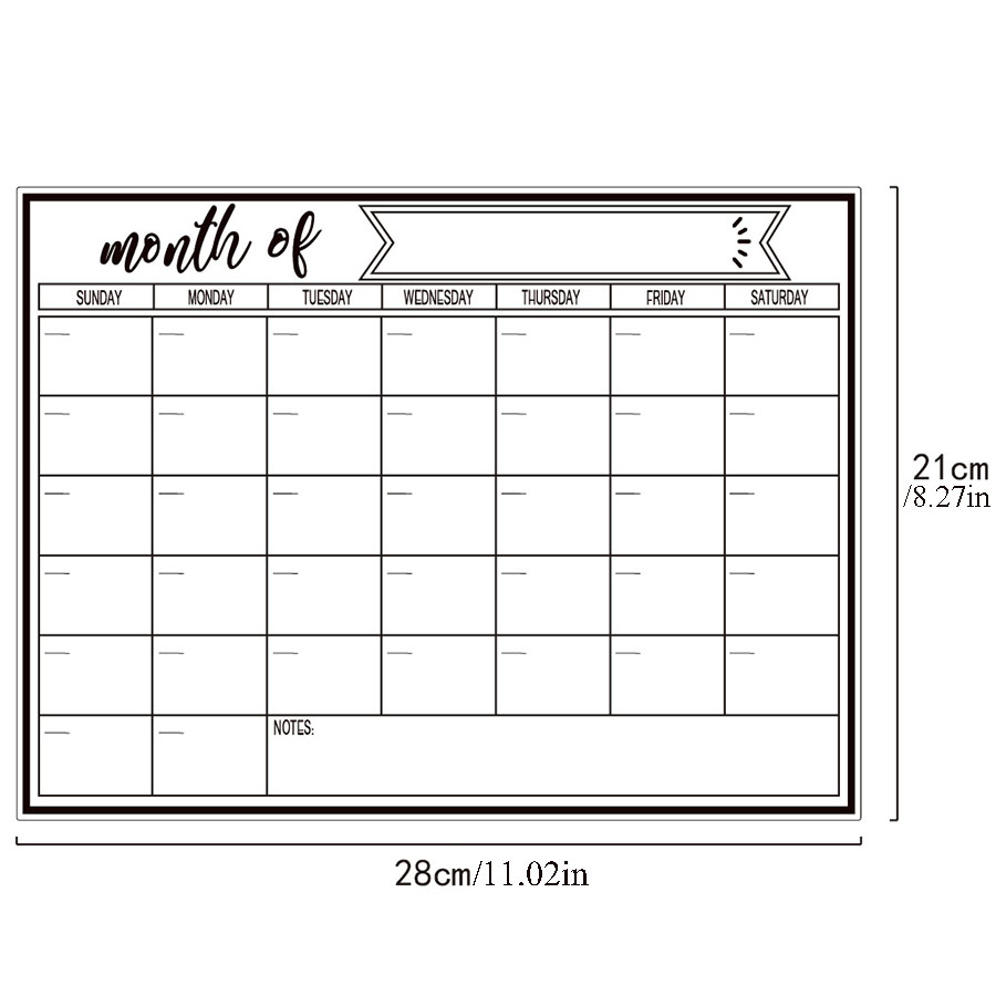 Stiker Papan Tulis Magnetik Ku - Magnetic Whiteboard Calendar ulasan dan harga
