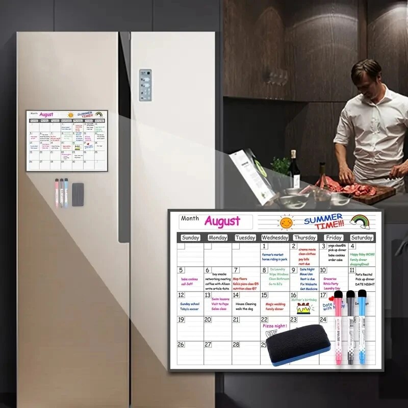 1 Set kalender penghapus kerin - Magnetic Whiteboard Calendar ulasan dan harga