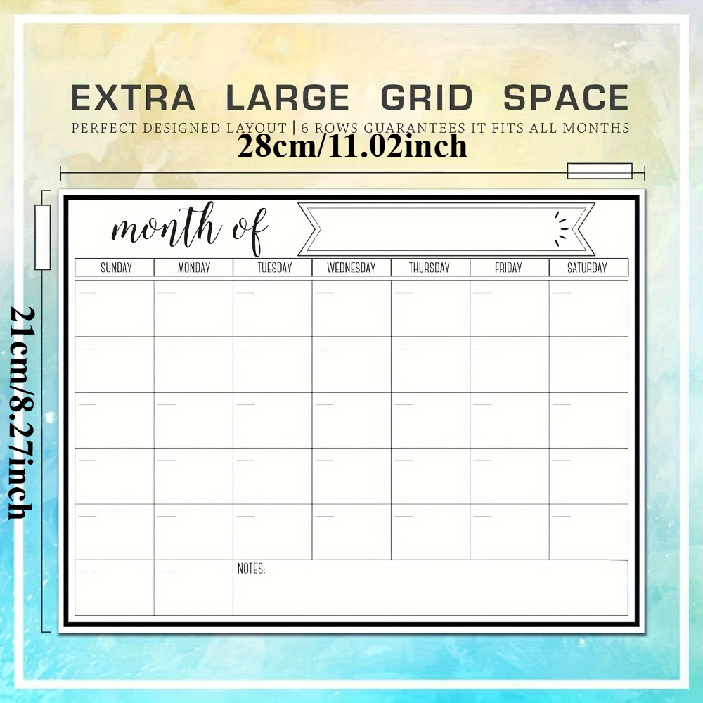 1Pc Kalender Papan Tulis Magne - Magnetic Whiteboard Calendar ulasan dan harga