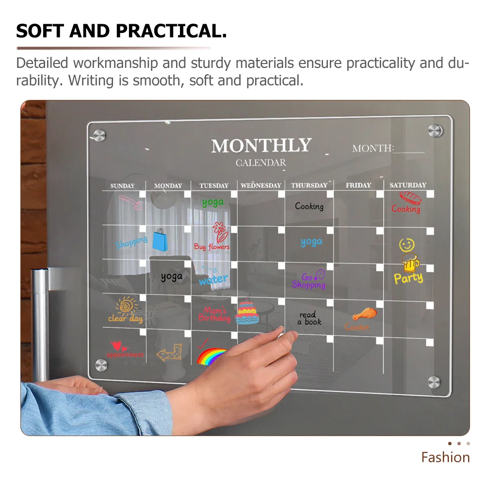 Papan Kulkas Magnetik Papan Pe - Magnetic Whiteboard Calendar ulasan dan harga