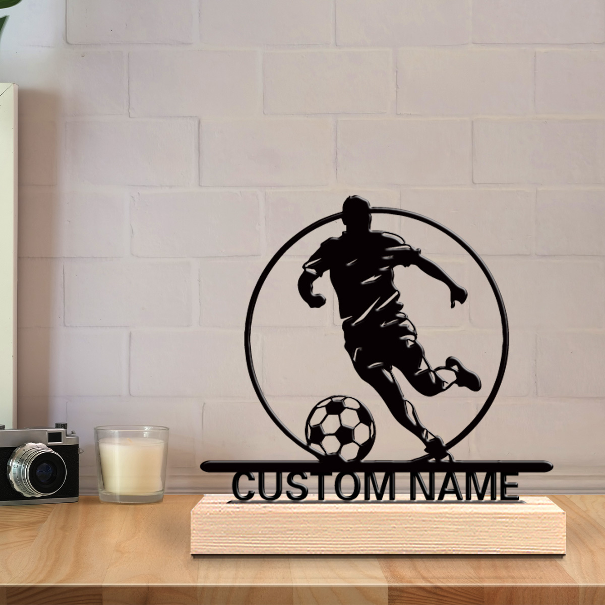 Patung Logam Pemain Sepak Bola - Office Furniture Ideas ulasan dan harga
