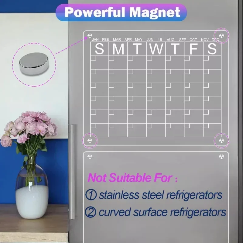 Stiker Magnet kulkas kalender  - Magnetic Whiteboard Calendar ulasan dan harga