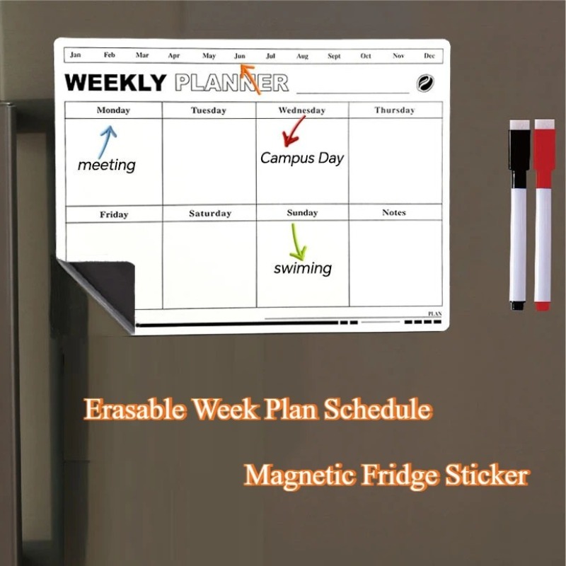 Kalender Jadwal Rencana Minggu - Magnetic Whiteboard Calendar ulasan dan harga