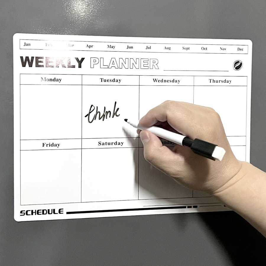 Kalender Jadwal Rencana Minggu - Magnetic Whiteboard Calendar ulasan dan harga