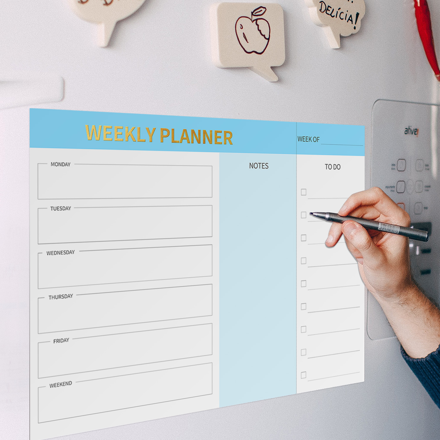 Papan Perencanaan Mingguan Mag - Magnetic Whiteboard Calendar ulasan dan harga