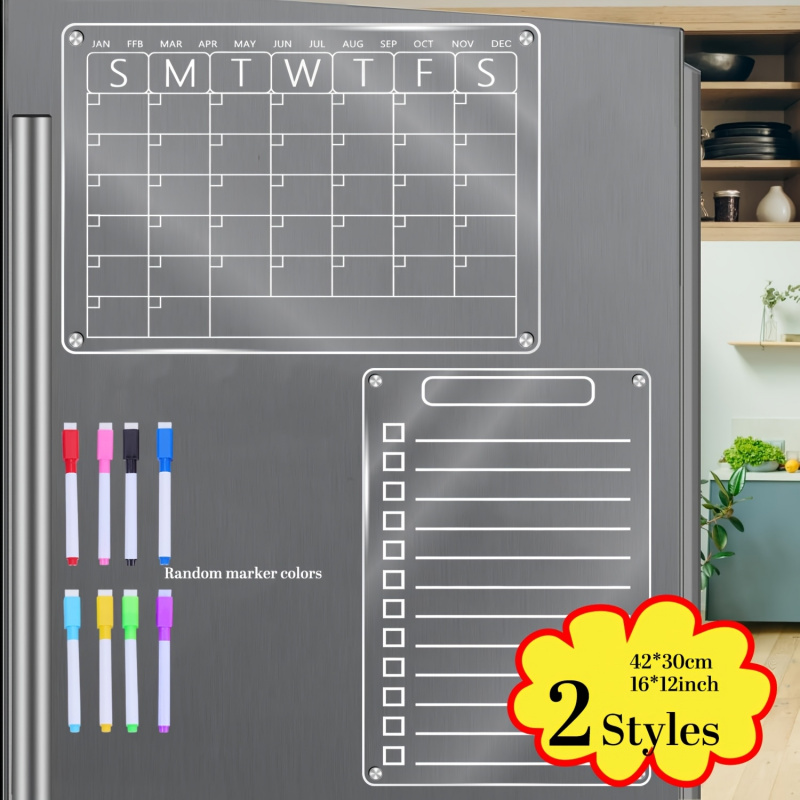 Kalender Magnetik Akrilik untu - Magnetic Whiteboard Calendar ulasan dan harga